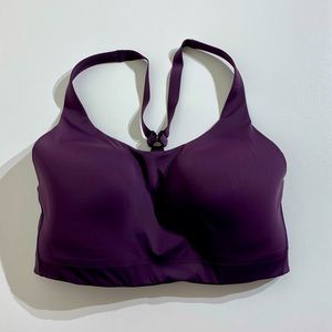 Athleta Advance Sports Bra size 38DD Burgundy